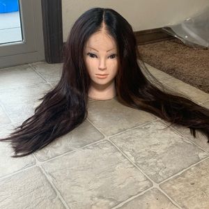Melted hairline lace front wig